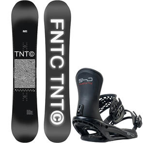 FANATIC TNTC FREQUENCY CAMBER SNOWBOARD BLACK PACKAGE