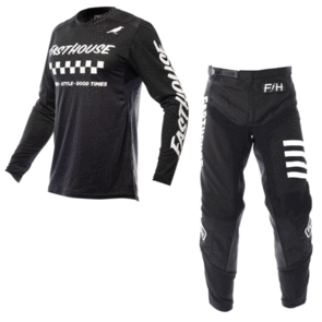 FASTHOUSE 2022 ELROD JERSEY AND SPEED STYLE PANTS BLACK