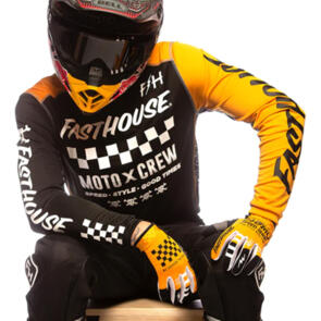 FASTHOUSE 2022 GRINDHOUSE ALPHA JERSEY BLACK/AMBER