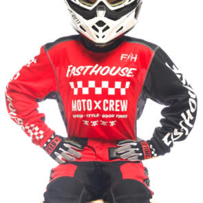 FASTHOUSE 2022 YOUTH GRINDHOUSE ALPHA JERSEY RED/BLACK