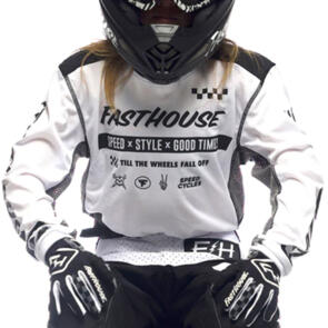 FASTHOUSE 2022 YOUTH GRINDHOUSE DOMINGO JERSEY WHITE