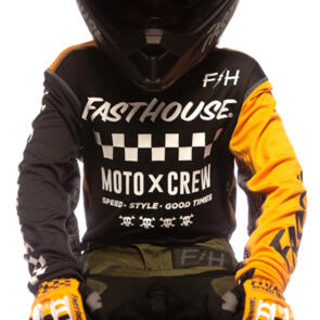 FASTHOUSE 2022 YOUTH GRINDHOUSE ALPHA JERSEY BLACK/AMBER