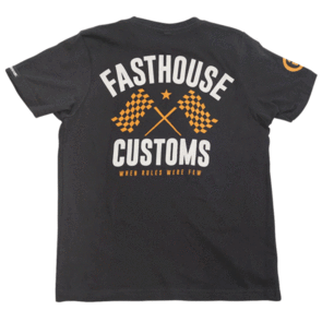 FASTHOUSE YOUTH 68 TRICK TEE BLACK/VINTAGE GOLD
