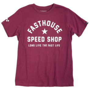 FASTHOUSE YOUTH FAST LIFE TEE MAROON