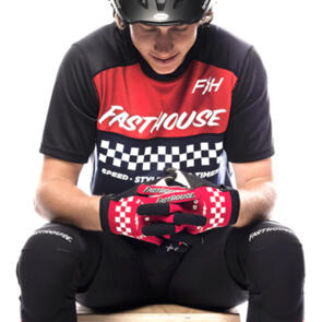 FASTHOUSE 2022 ALLOY MESA SHORT SLEEVE JERSEY HEATHER RED/NAVY
