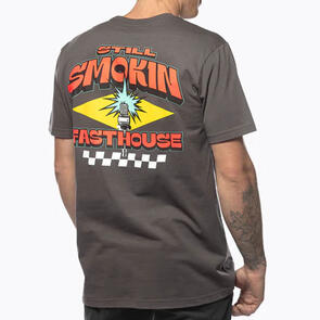 FASTHOUSE 4 EVER SMOKIN SS TEE HEAVY METAL