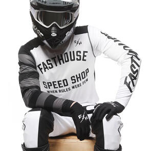 FASTHOUSE CARBON ETERNAL JERSEY WHITE/BLACK