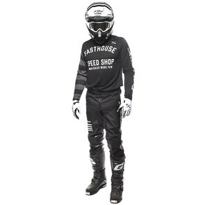 FASTHOUSE CARBON ETERNAL JERSEY AND PANTS BLACK/BLACK