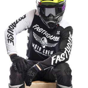 FASTHOUSE GRINDHOUSE FACTOR JERSEY BLACK/WHITE