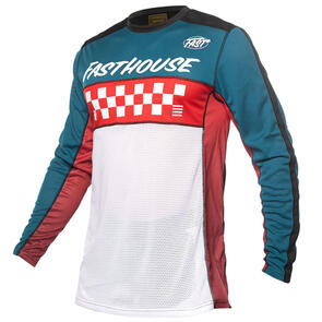 FASTHOUSE GRINDHOUSE WAYPOINT JERSEY, MARINE/WHITE
