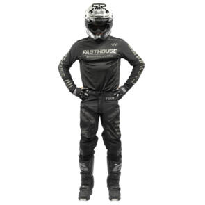 FASTHOUSE OFF-ROAD SAND CAT JERSEY AND PANTS BLACK/BLACK