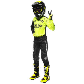 FASTHOUSE YOUTH CARBON ETERNAL JERSEY AND PANTS HI VIS