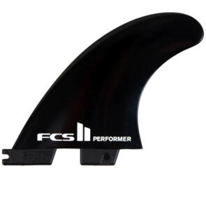 FCS 2 PERFORMER GLASS FLEX TRI FIN BLACK - M