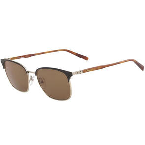 FERRAGAMO SUNGLASSES SF180S ONYX SHINY GOLD