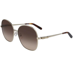 FERRAGAMO SUNGLASSES SF242S LIGHT GOLD/BROWN ROSE GRADIENT