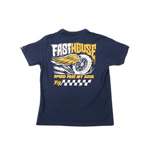 FASTHOUSE YOUTH HIGH ROLLER TEE MIDNIGHT NAVY