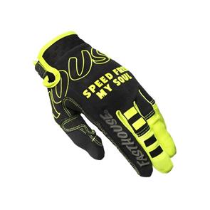 FASTHOUSE YOUTH SPEED STYLE RIOT GLOVES BLACK/HIGH VIZ