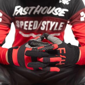 FASTHOUSE 2025 SPEED STYLE AKIN GLOVES BLACK/RED