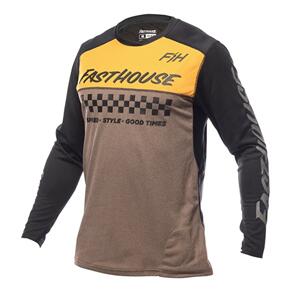 FASTHOUSE 2022 ALLOY MESA LONG SLEEVE JERSEY HEATHER GOLD/BROWN
