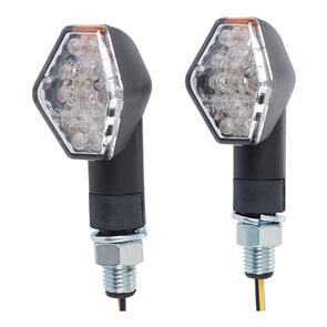 WHITES FLASHER UNI LED DIAMOND BLK PAIR