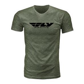 FLY RACING CORPORATE T-SHIRT MOSS HEATHER 