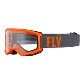 FLY RACING FLY '23 FOCUS GOGGLE GRY/ORG CLEAR LENS