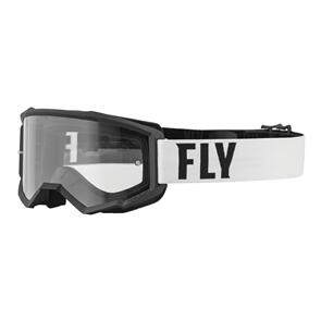 FLY RACING FLY '23 FOCUS GOGGLE WHITE/BLACK CLEAR LENS