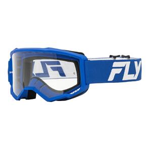 FLY RACING FLY '24 FOCUS GOGGLE BLUE/WHITE CLEAR LENS