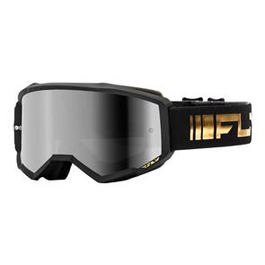 FLY RACING FLY '24 ZONE GOGGLE BLACK/GOLD W/ SILVER MIRROR/SMOKE LENS