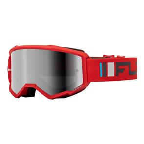 FLY RACING FLY '24 ZONE GOGGLE RED/CHARCOAL W/ SILVER MIRROR/SMOKE LENS