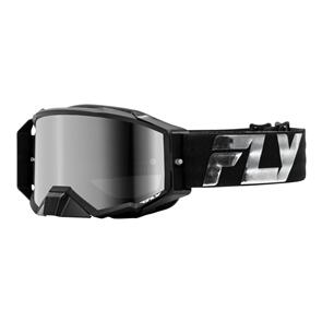 FLY RACING FLY '24 ZONE ELITE GOGGLE BLACK/SILVER W/ SILVER MIRROR/SMO