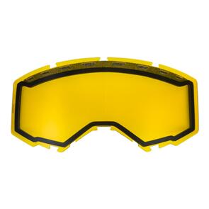 FLY RACING FLY '19- DUAL LENS W/VENTS AND POST YELLOW