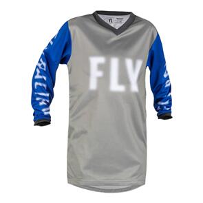 FLY RACING 2023 YOUTH F-16 JERSEY GREY/BLUE 