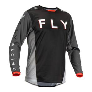 FLY RACING 2023 KINETIC KORE JERSEY BLACK/GREY