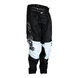 FLY RACING 2023 YOUTH KINETIC KHAOS PANTS GREY/BLACK/WHITE