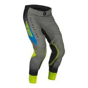 FLY RACING 2023 LITE PANTS GREY/BLUE/HI-VIS