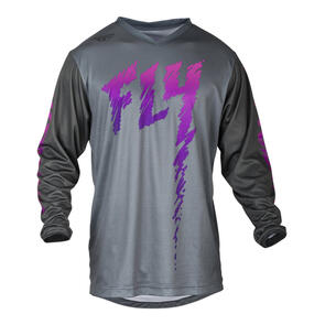 FLY RACING 2024 YOUTH F-16 JERSEY GREY/CHARCOAL/PINK