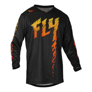 FLY RACING 2024 YOUTH F-16 JERSEY AND PANTS BLACK/YELLOW/ORANGE