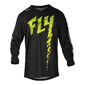 FLY RACING 2024 YOUTH F-16 JERSEY AND PANTS BLACK/NEON GREEN/LIGHT GREY