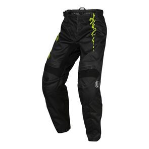 FLY RACING 2024 YOUTH F-16 PANTS BLACK/NEON GREEN/LIGHT GREY