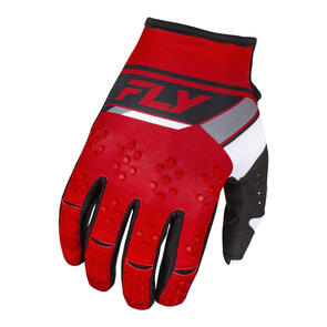 FLY RACING 2024 KINETIC PRIX GLOVES RED/GREY/WHITE