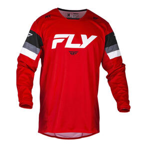 FLY RACING 2024 KINETIC PRIX JERSEY AND PANTS RED/GREY/WHITE