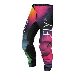 FLY RACING 2024 YOUTH KINETIC PANTS FUSCHIA/ELEC BLUE/HI-VIS