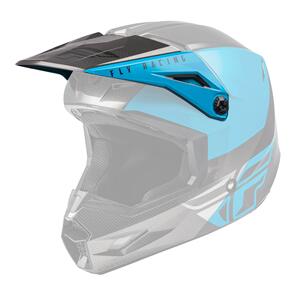 FLY RACING FLY '21 KINETIC STRAIGHT EDGE HELMET PEAK BLUE/GREY/BLACK