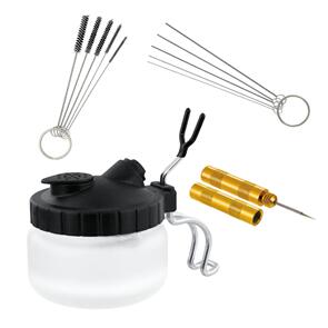FORMULA AIRBRUSH CLEANING SET WITH SPRAY OUT POT AND BRUSHES