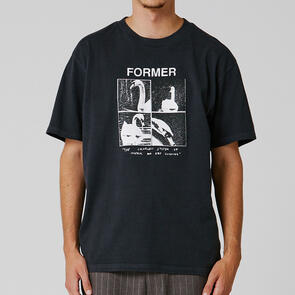 FORMER CYGNET T-SHIRT WASHED BLACK