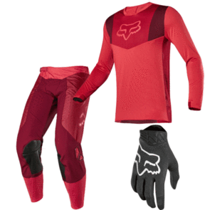 FOX RACING 2020 AIRLINE RED JERSEY, GLOVES AND PANTS