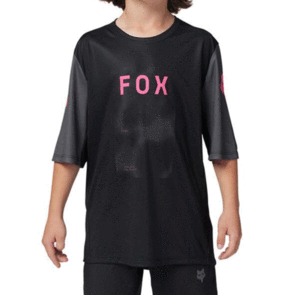 FOX RACING 2024 YOUTH RANGER SS JERSEY TAUNT [BLACK]