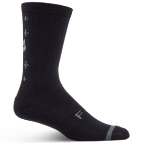 FOX RACING 2025 8 INCH DEFEND SOCKS LUNAR [BLACK]