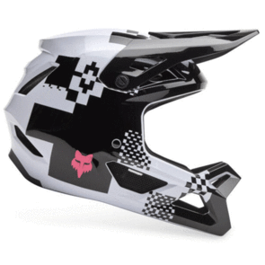 FOX RACING 2025 MTB YOUTH RAMPAGE DIGI IMG HELMET CE/CPSC BLACK/WHITE
